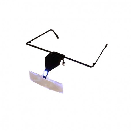 Head magnifying glasses with LED light