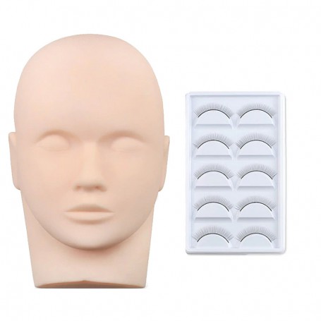 Mannequin Oefenhoofd (incl. oefenwimpers)